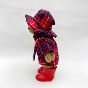 80s Handmade 12" Wellie Bear Gang Wilber the Big Game Hunter Scottish Teddy Bear
